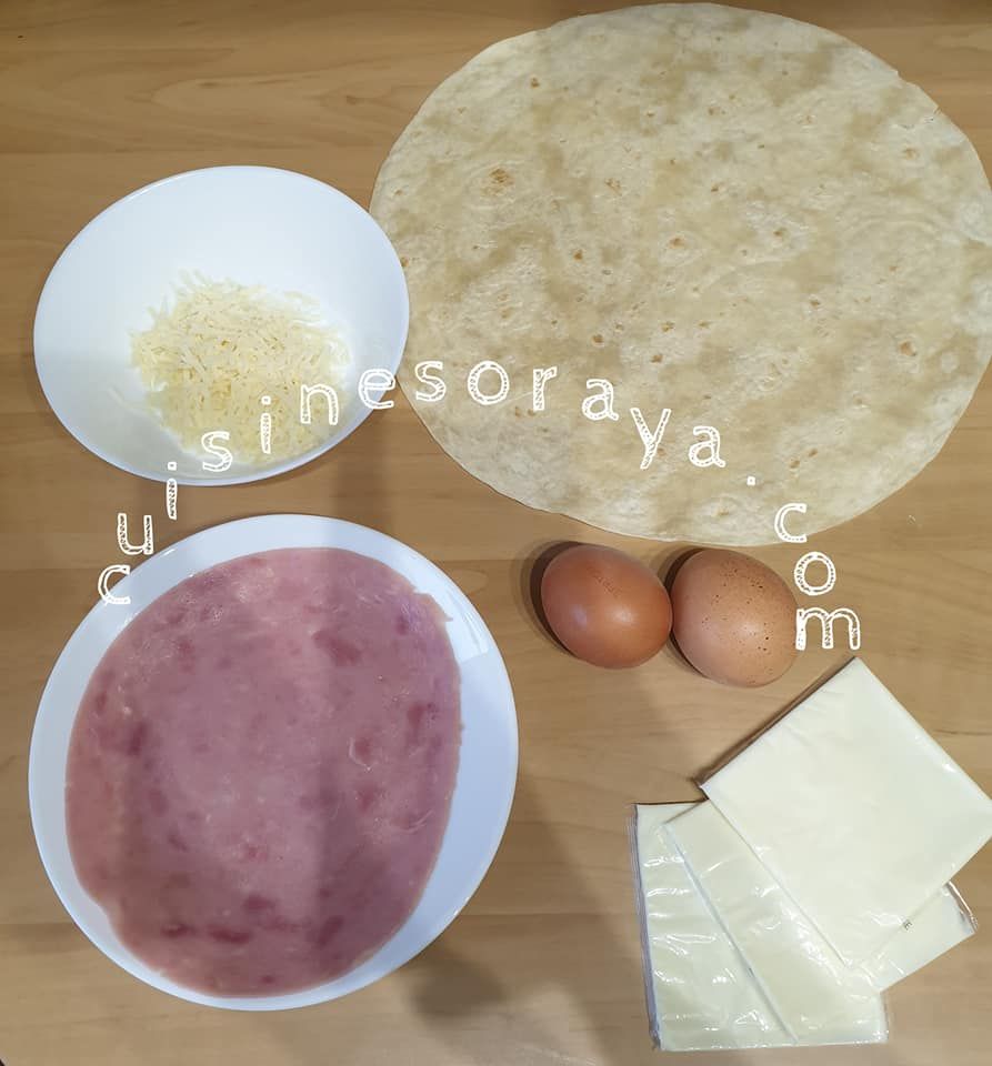 Wrap dinde et fromage à la poêle express