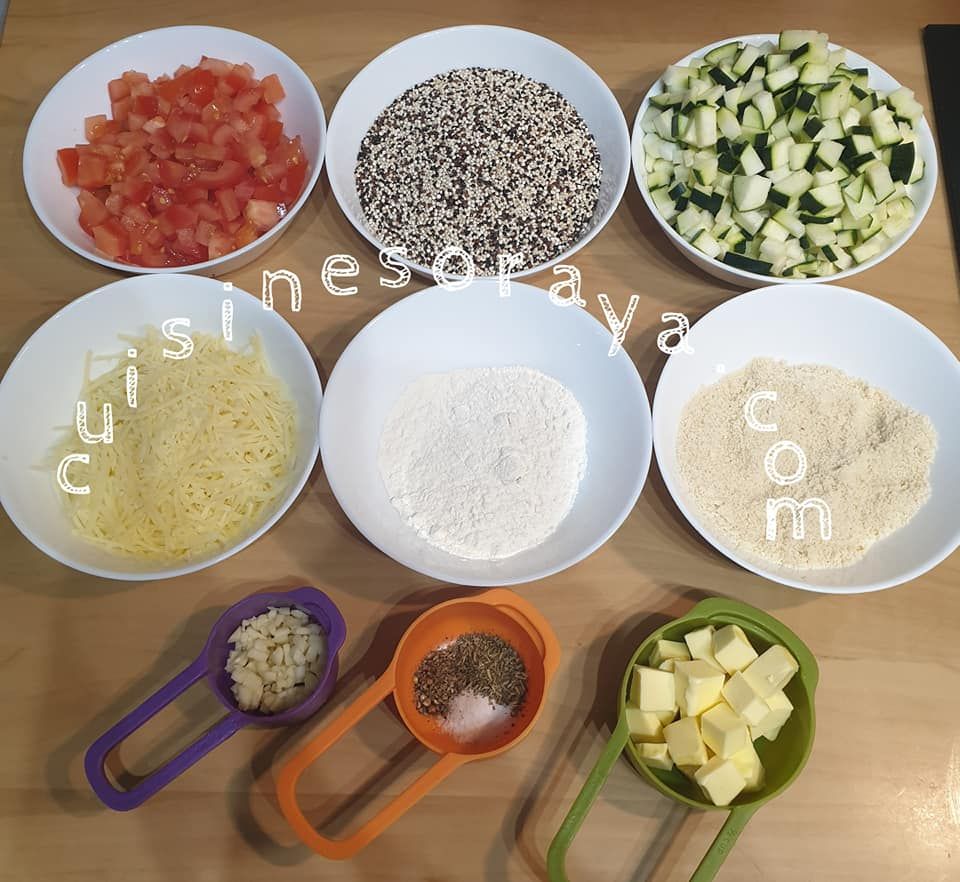 Crumble salé de légumes au quinoa