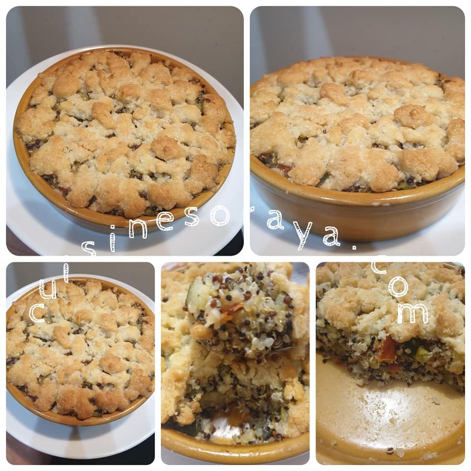 Crumble salé de légumes au quinoa
