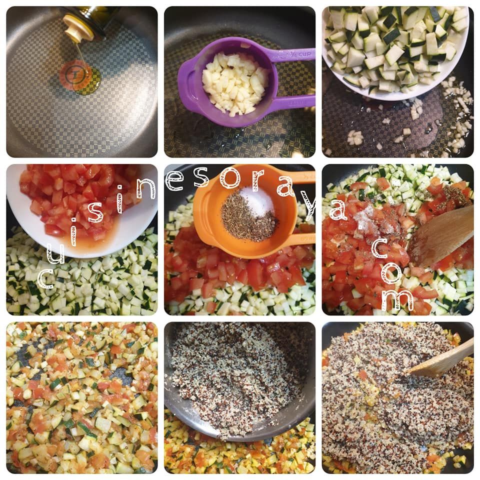 Crumble salé de légumes au quinoa