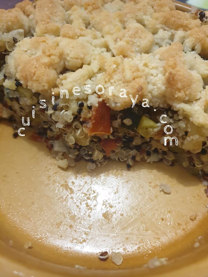 Crumble salé de légumes au quinoa