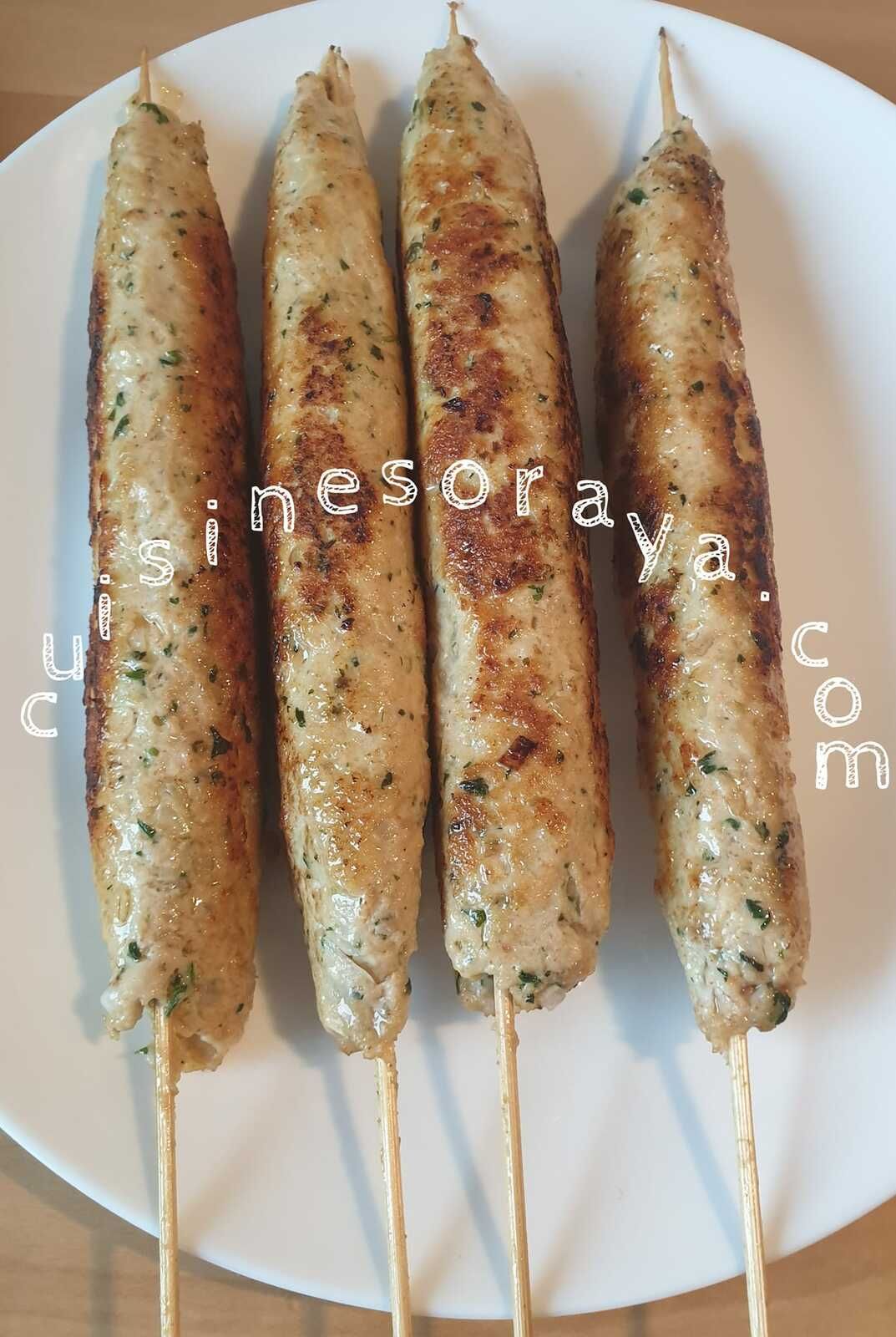Brochette de kefta de poulet