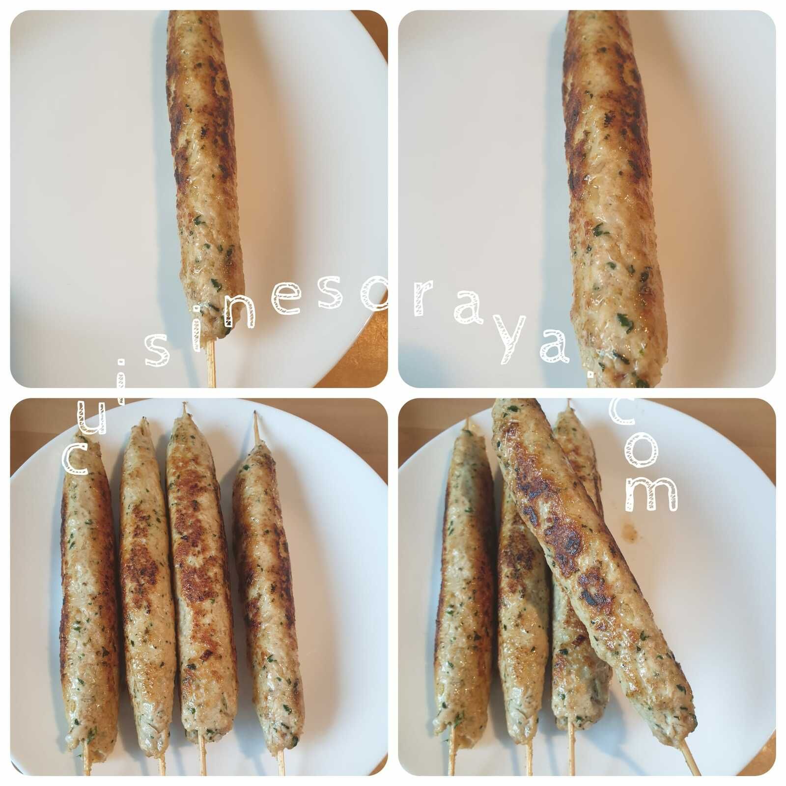 Brochette de kefta de poulet