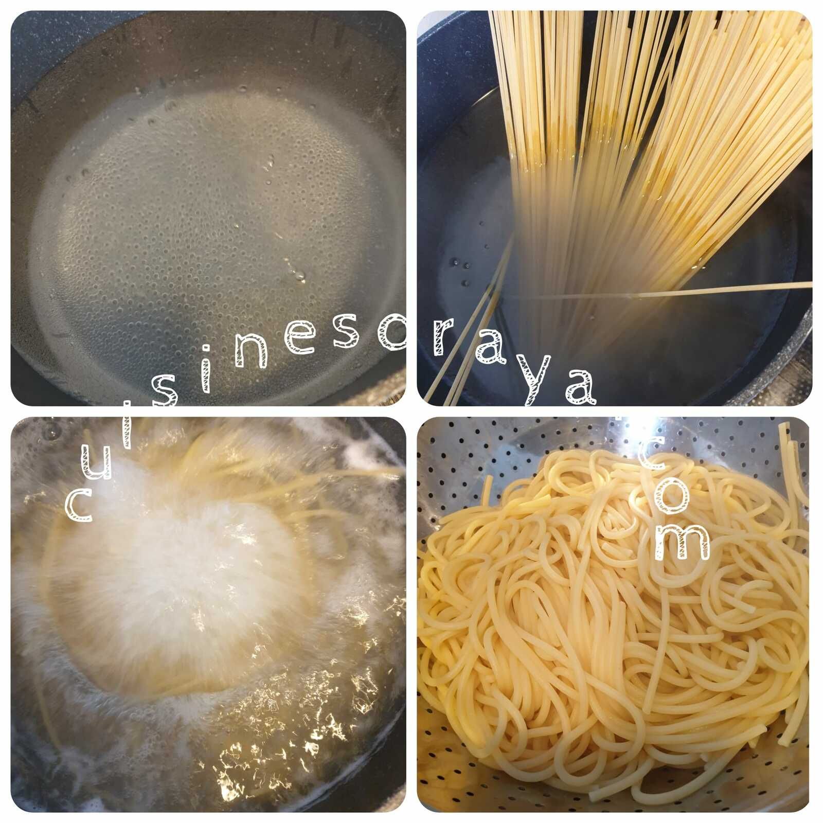 Spaghettis aux crevettes