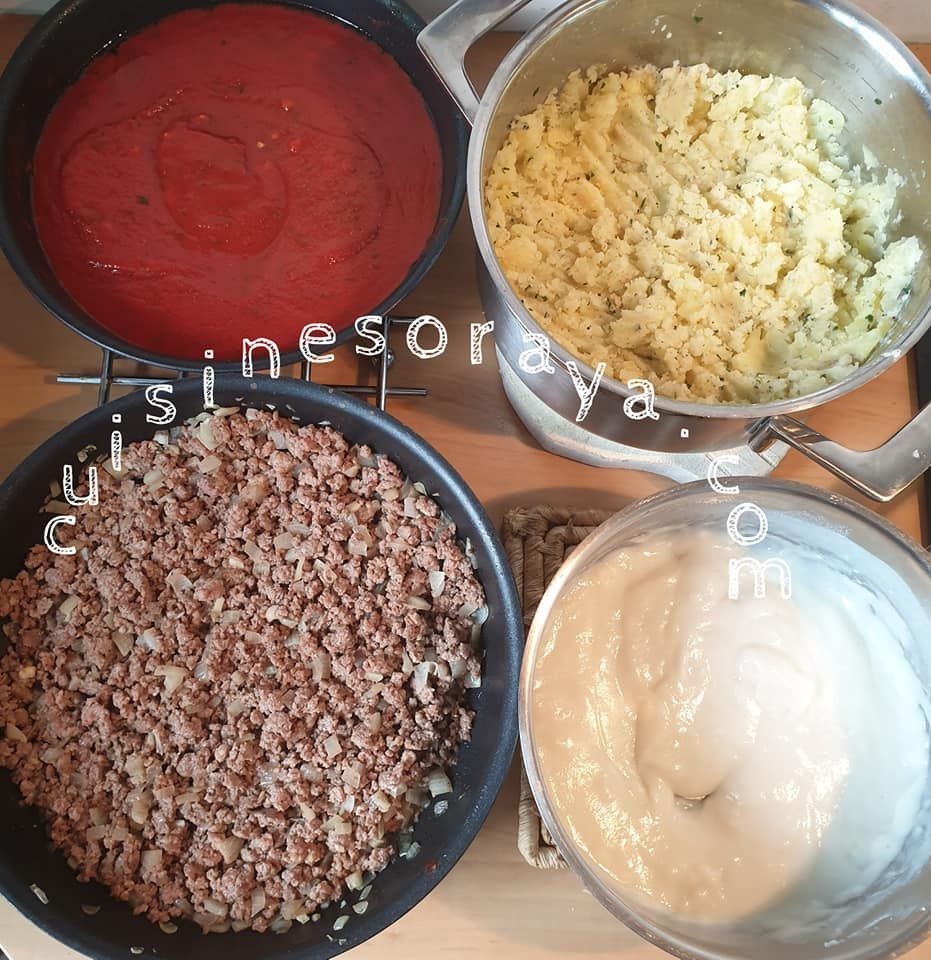 Boulettes farcies de pomme de terre à la viande et fromage gratiné au four