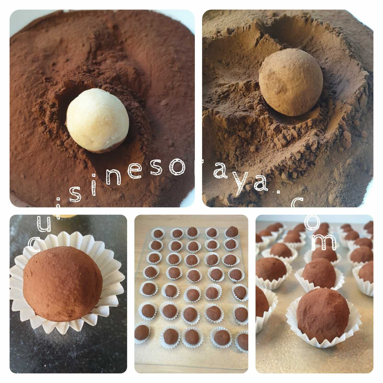 Truffes tiramisu coeur chocolat