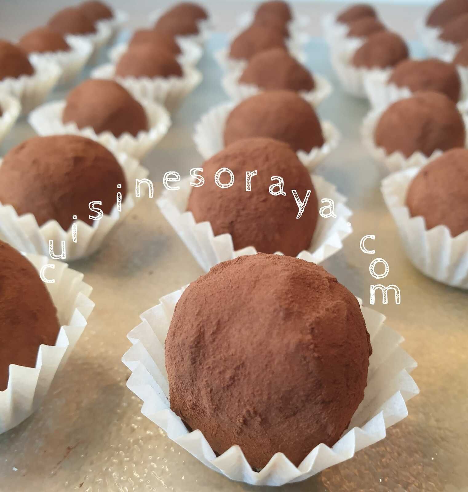 Truffes tiramisu coeur chocolat