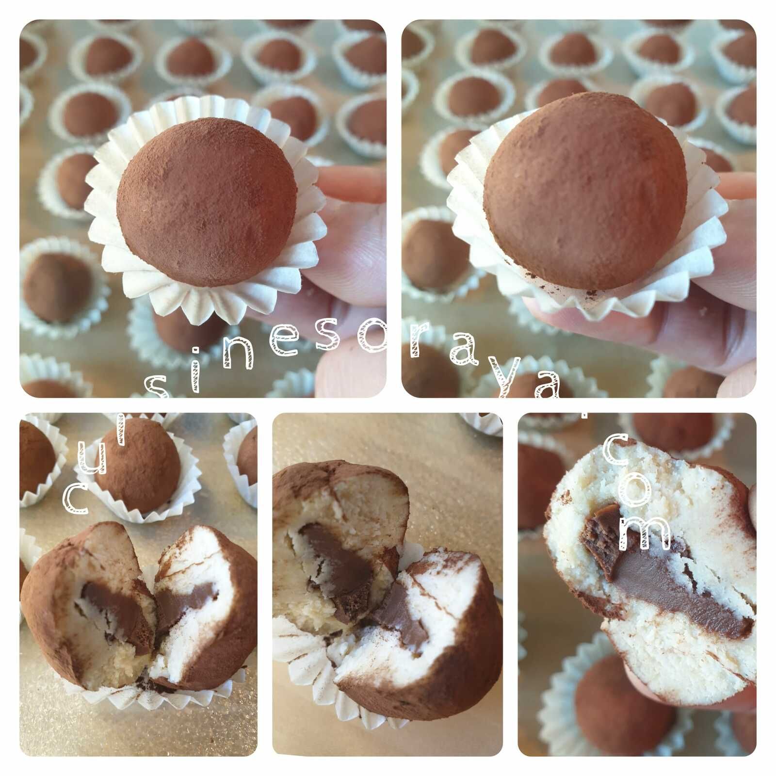 Truffes tiramisu coeur chocolat