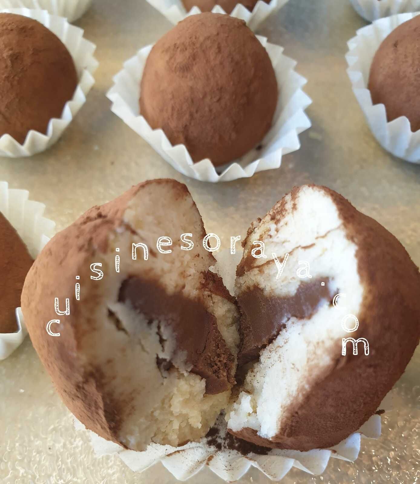 Truffes tiramisu coeur chocolat
