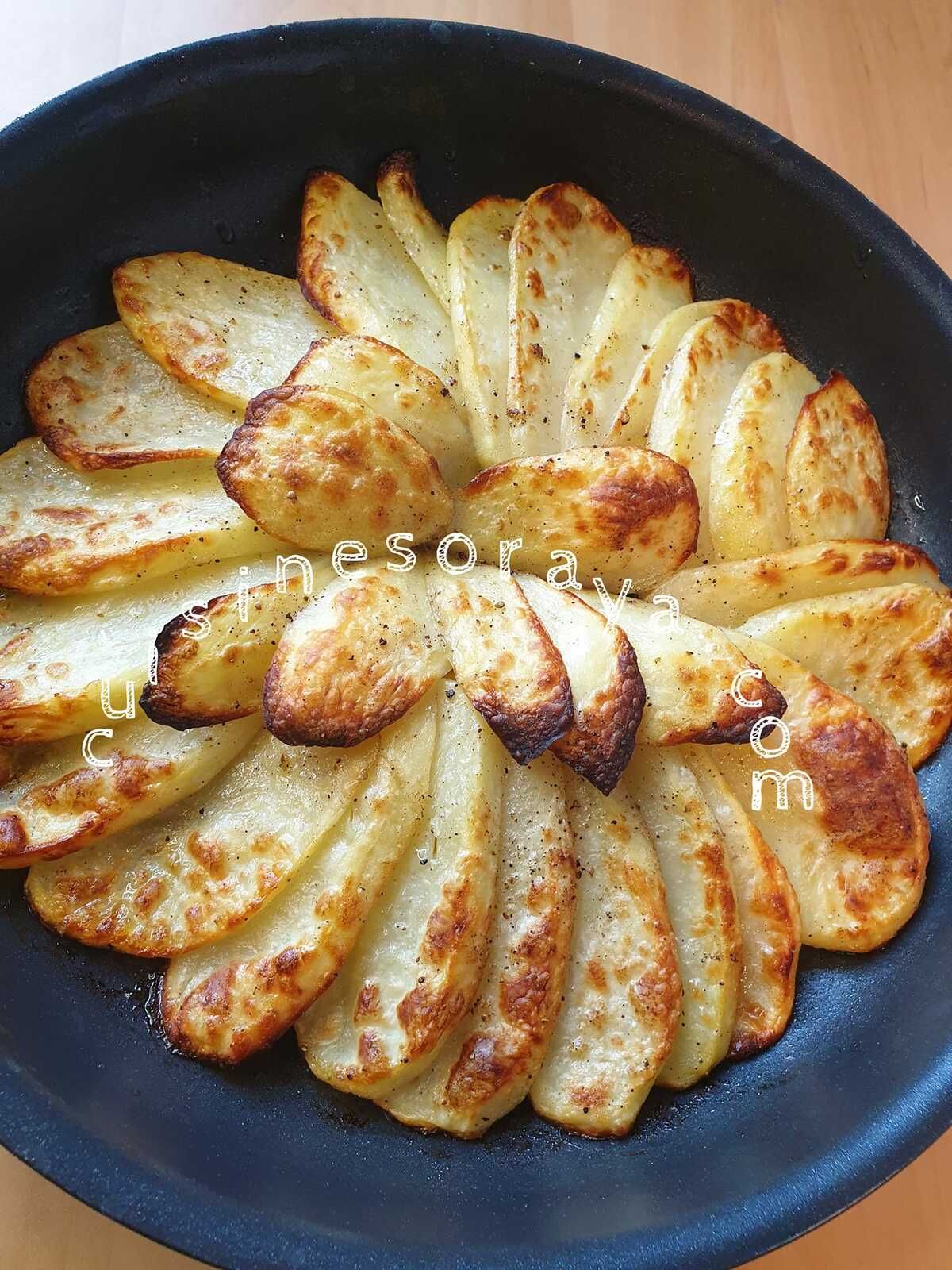 Couronne de pommes de terre au four