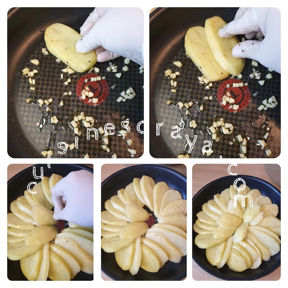 Couronne de pommes de terre au four