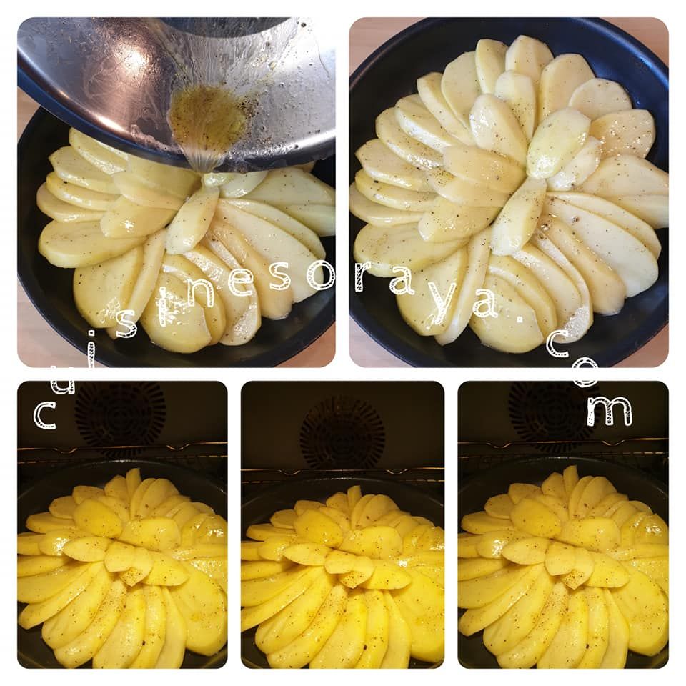 Couronne de pommes de terre au four