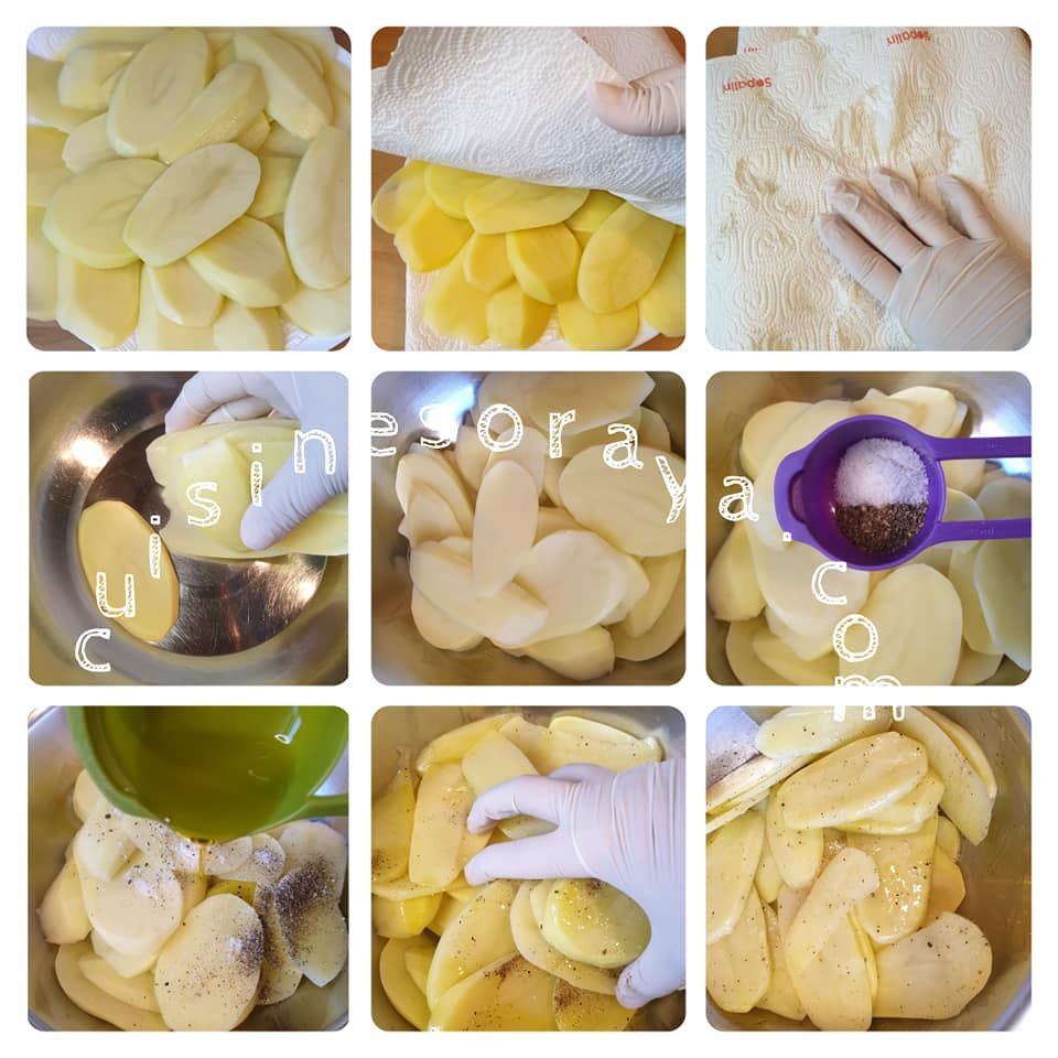 Couronne de pommes de terre au four