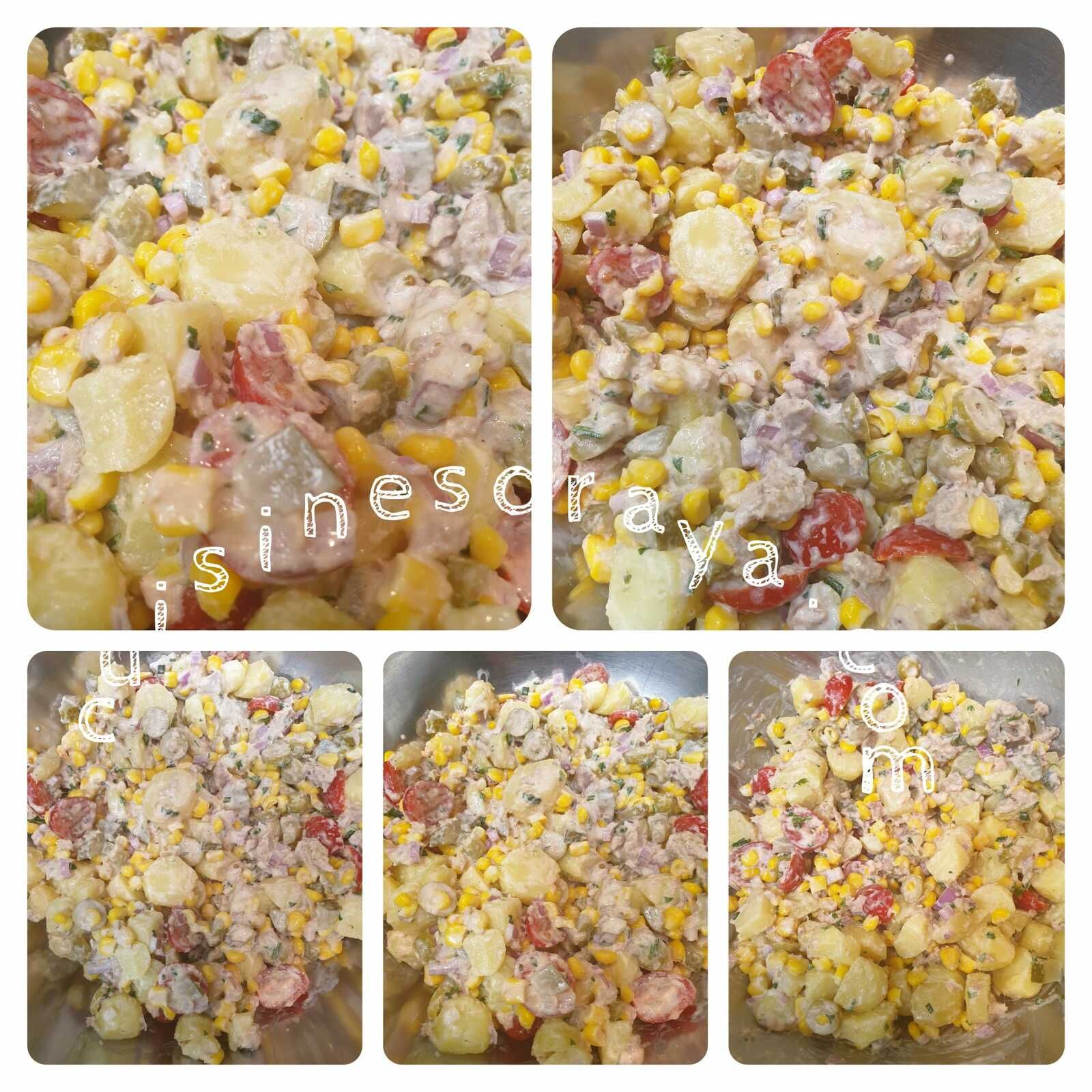 Salade de pommes de terre sauce yaourt