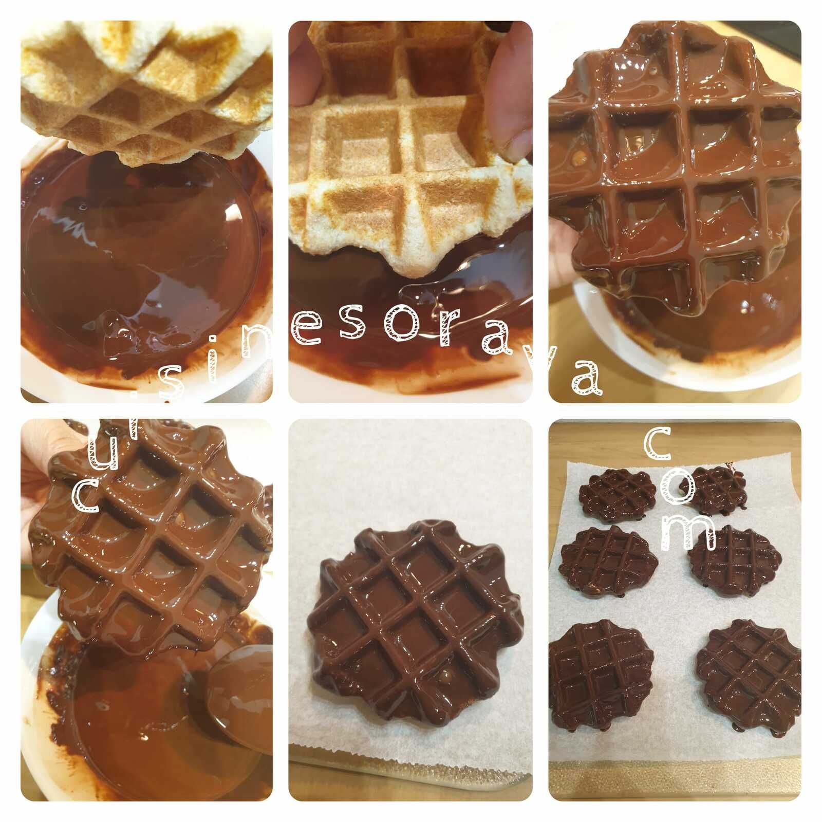 Gaufre au fromage blanc coque chocolat ou nature (sans pause)