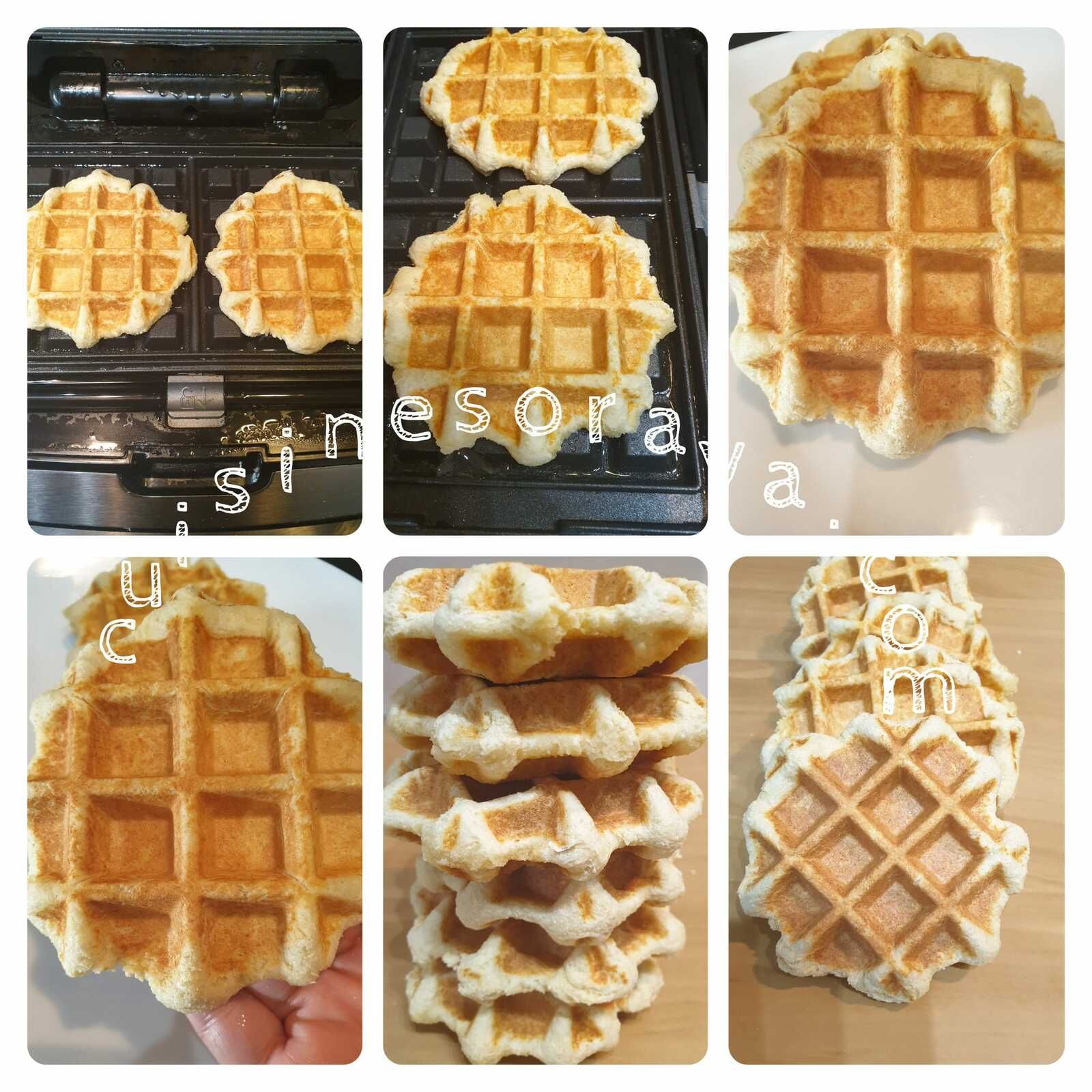 Gaufre au fromage blanc coque chocolat ou nature (sans pause)