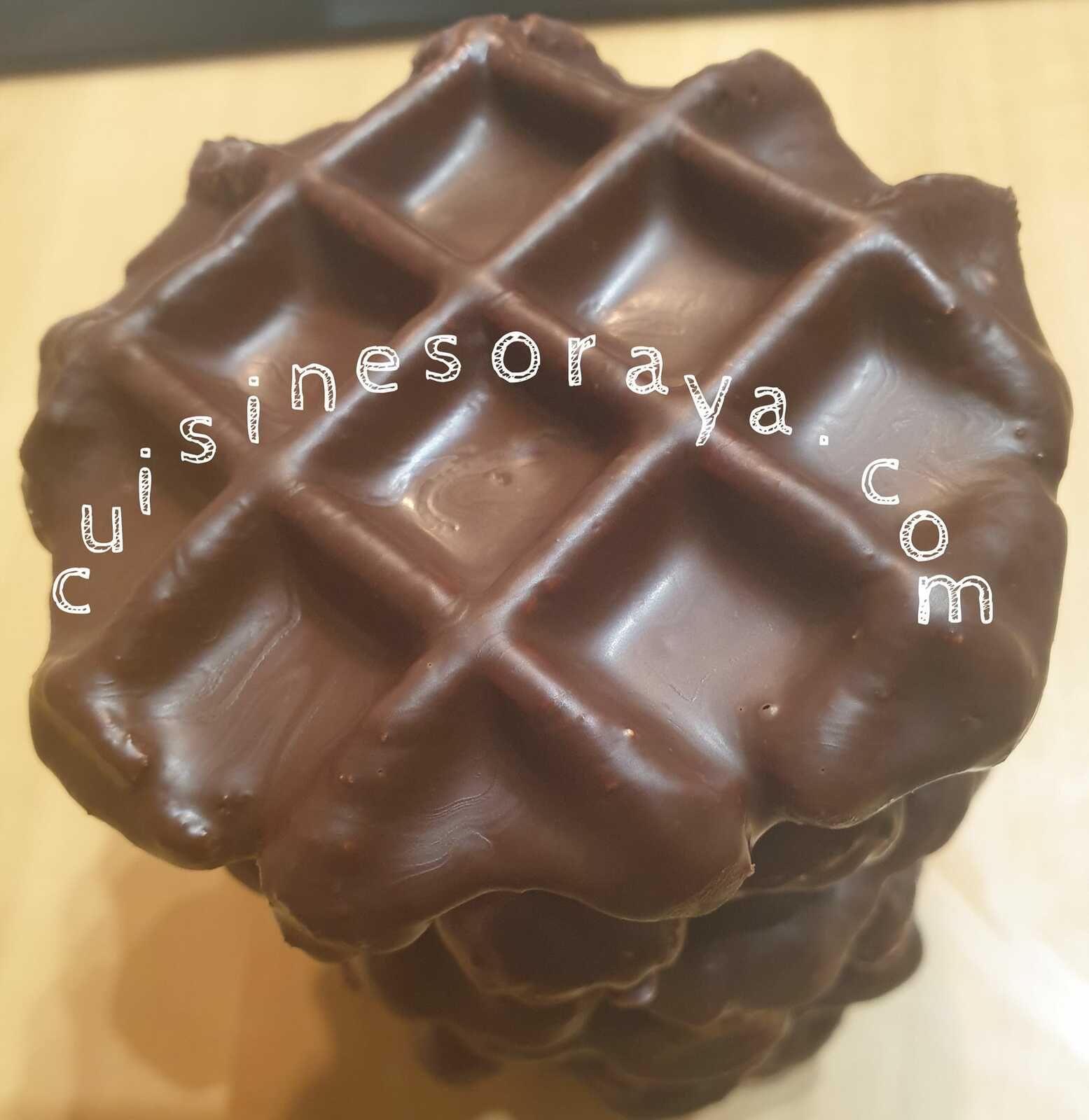 Gaufre au fromage blanc coque chocolat ou nature (sans pause)