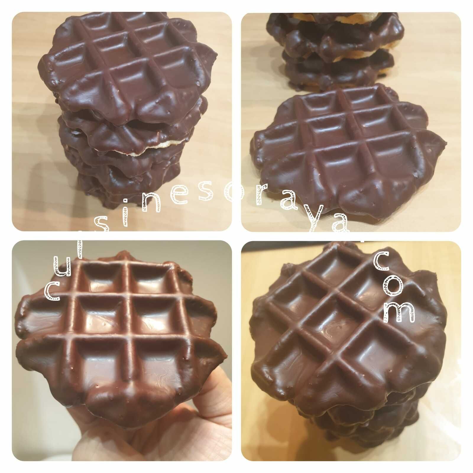 Gaufre au fromage blanc coque chocolat ou nature (sans pause)