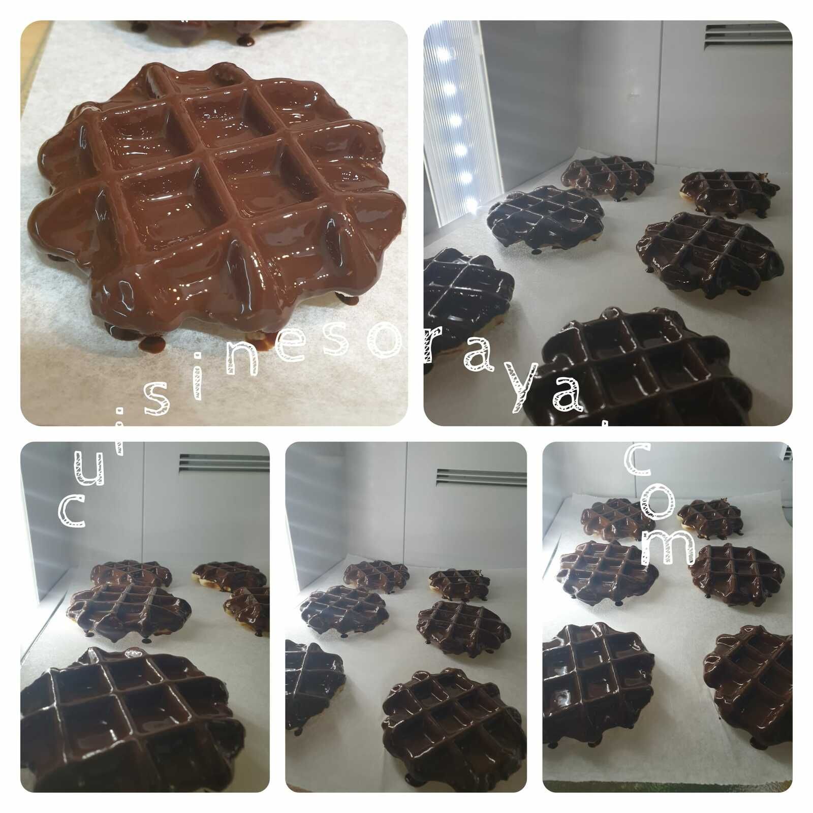 Gaufre au fromage blanc coque chocolat ou nature (sans pause)