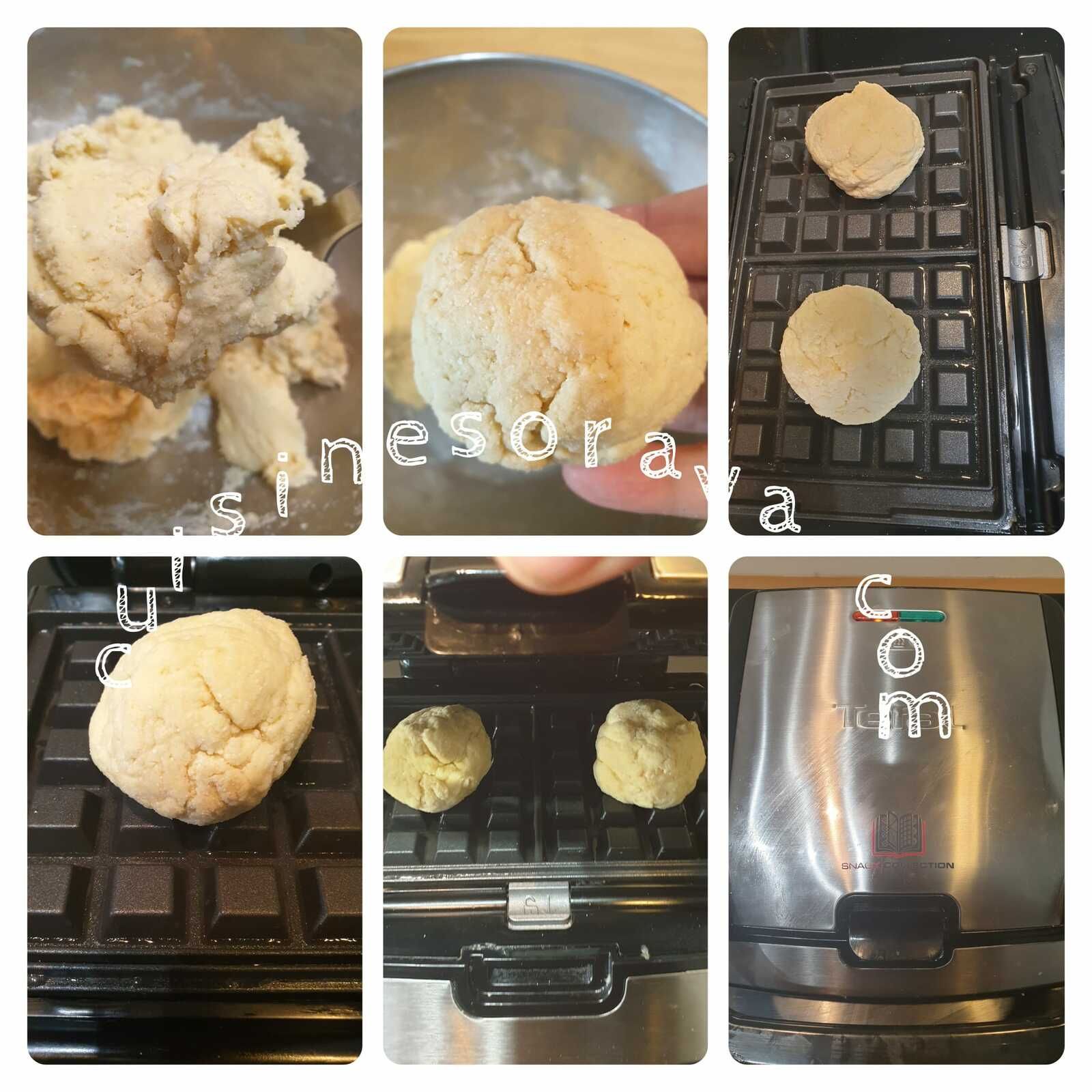 Gaufre au fromage blanc coque chocolat ou nature (sans pause)