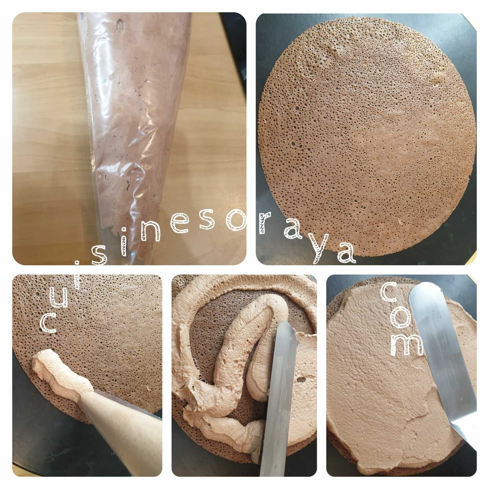 Gâteau de crêpes au chocolat
