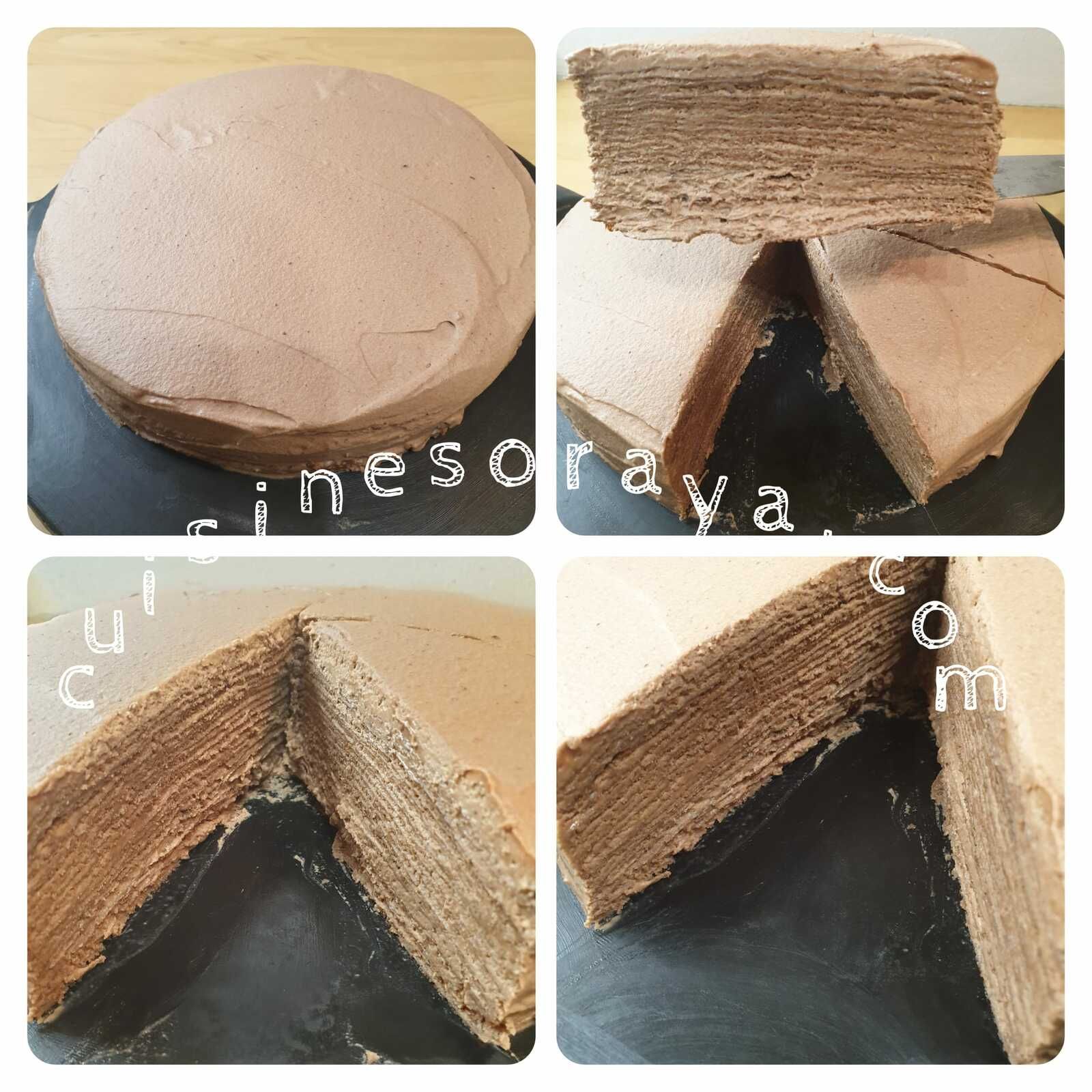 Gâteau de crêpes au chocolat