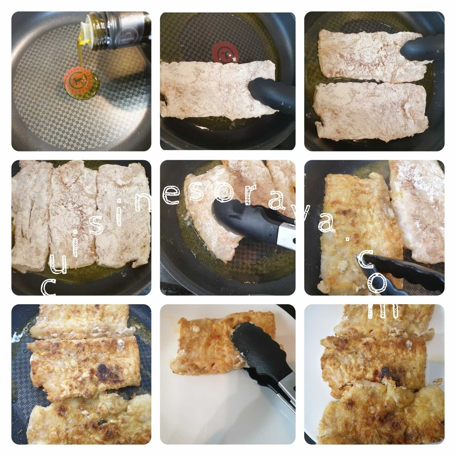Poisson sauce à la crème d'échalote