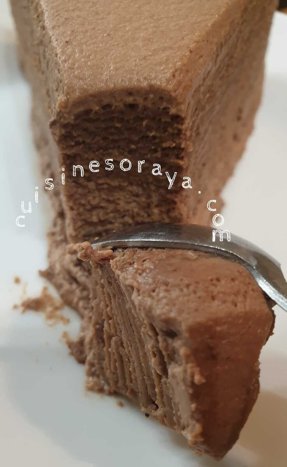 Gâteau de crêpes au chocolat