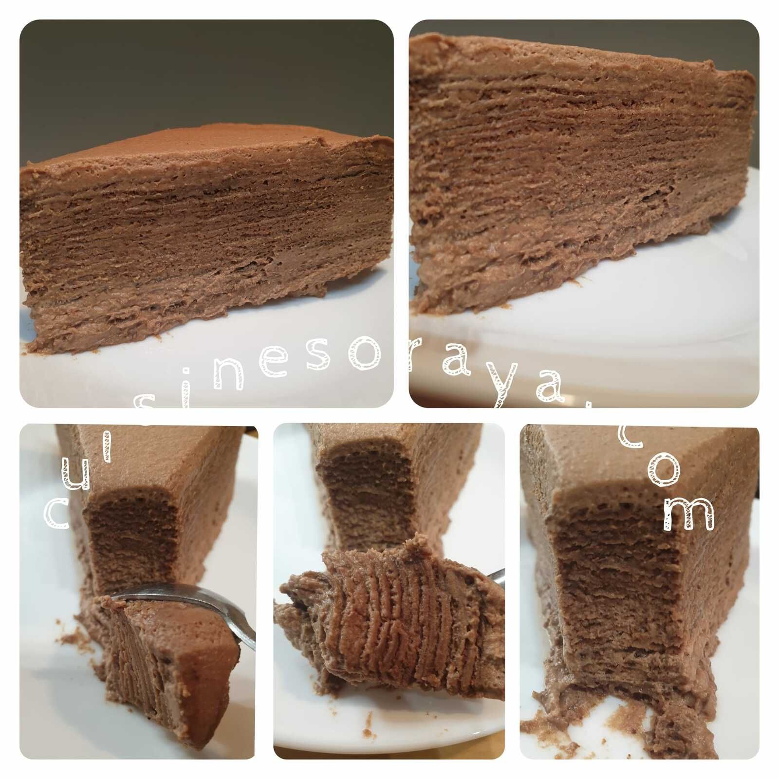 Gâteau de crêpes au chocolat