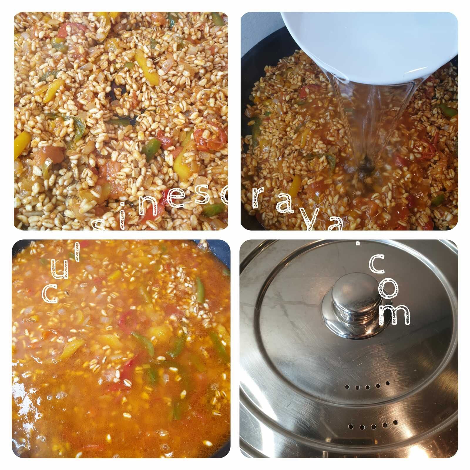 Blé aux légumes
