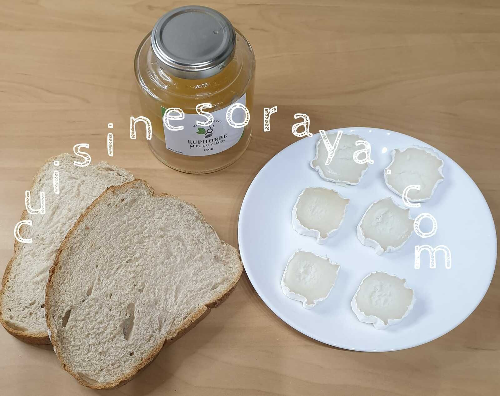 Tartine chèvre et miel