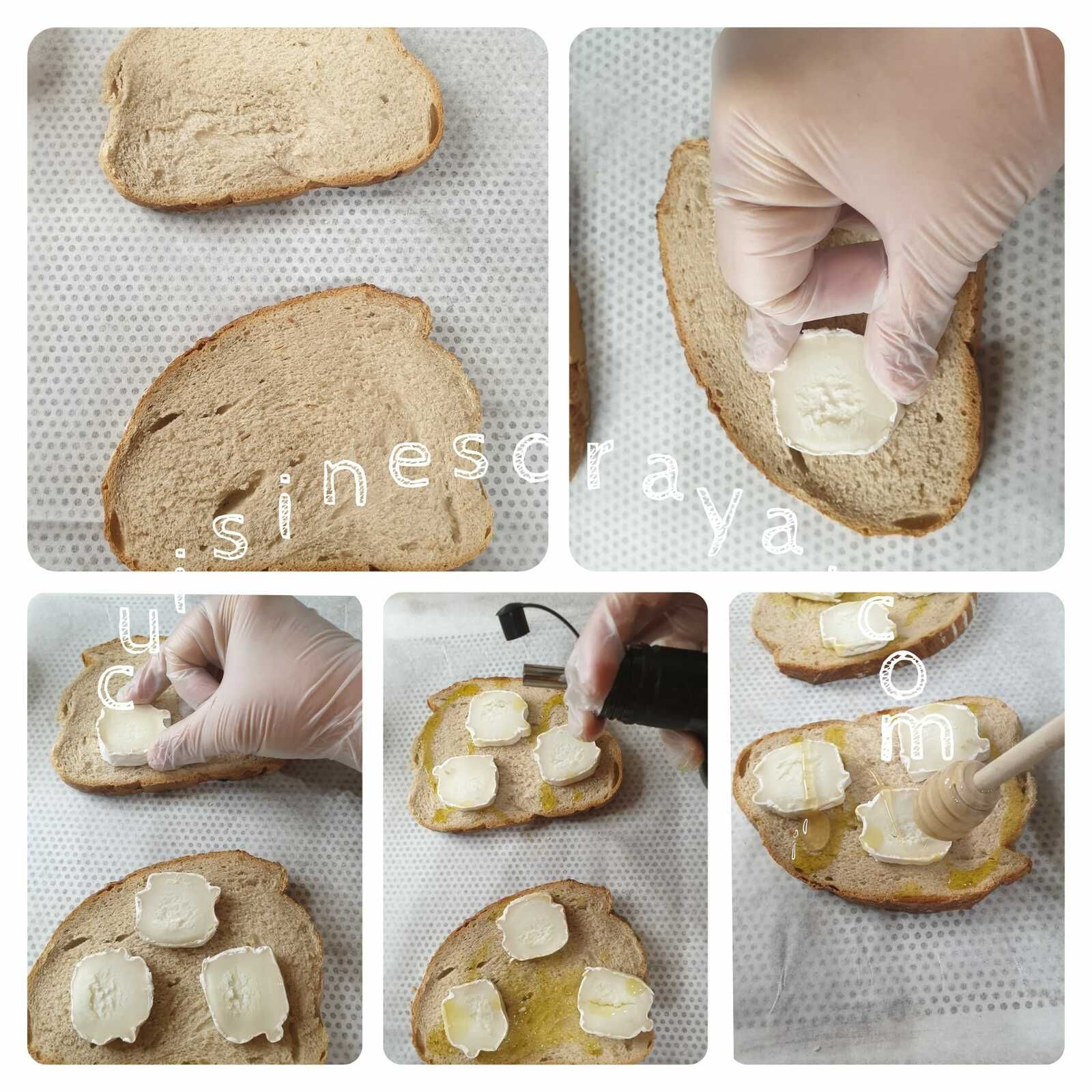 Tartine chèvre et miel