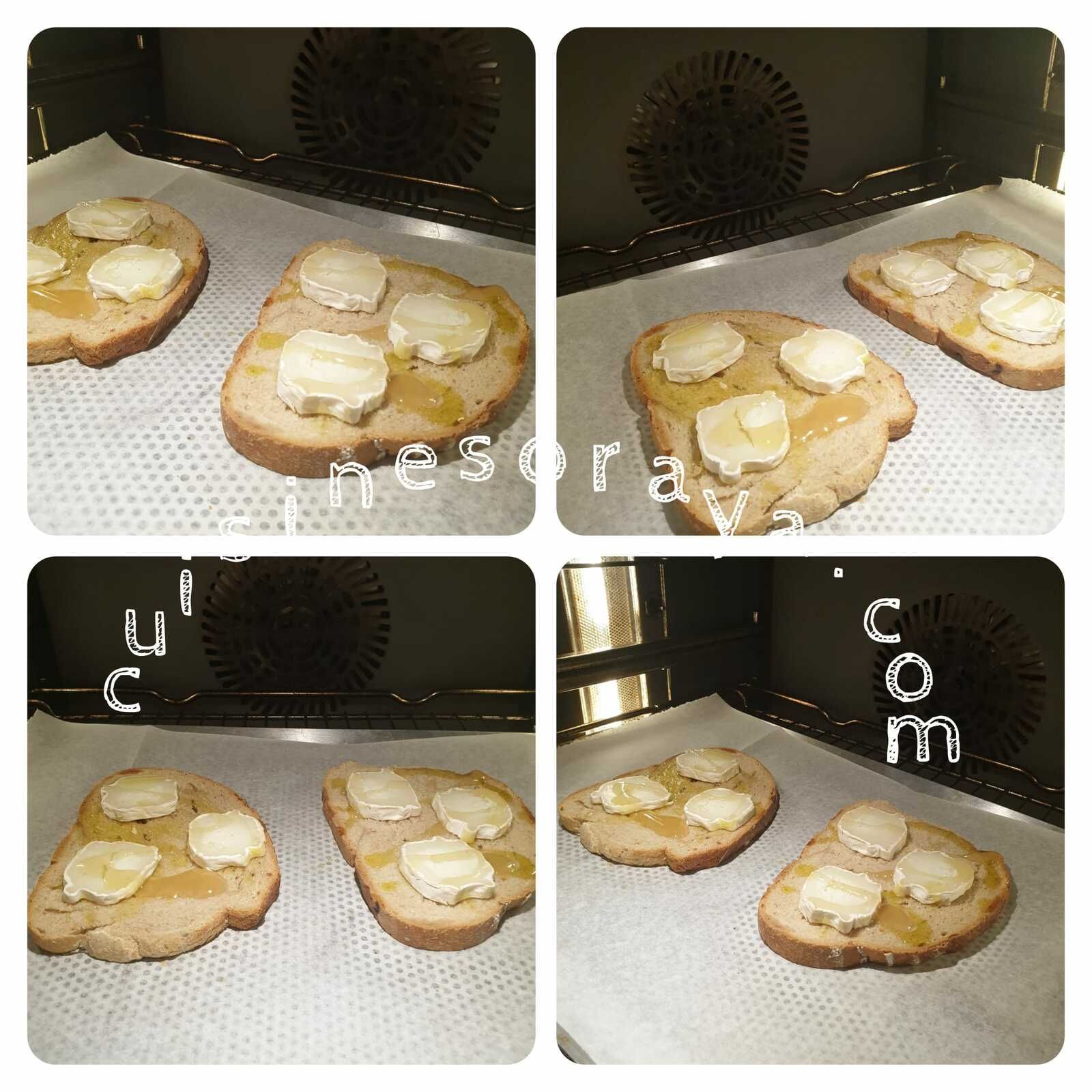 Tartine chèvre et miel