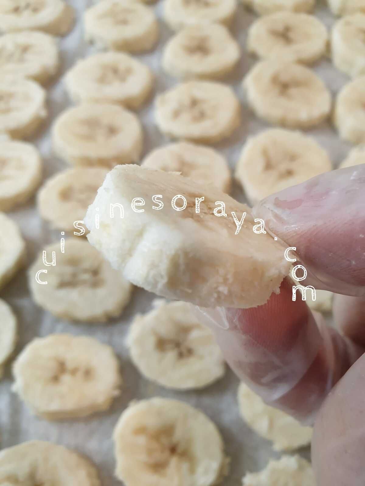 Bonbons de banane glacés