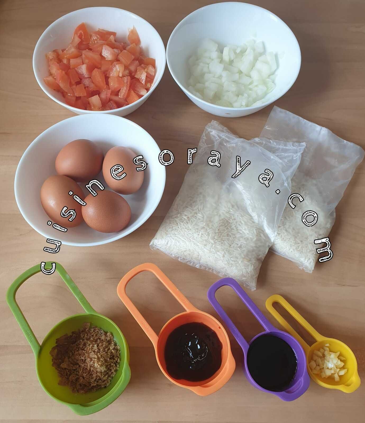Riz sauté aux oeufs