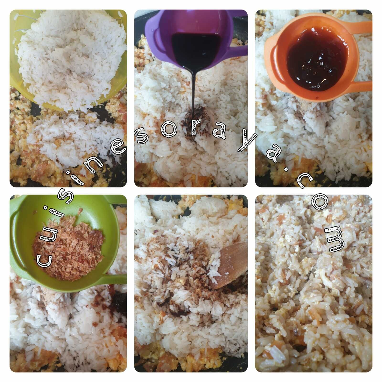 Riz sauté aux oeufs