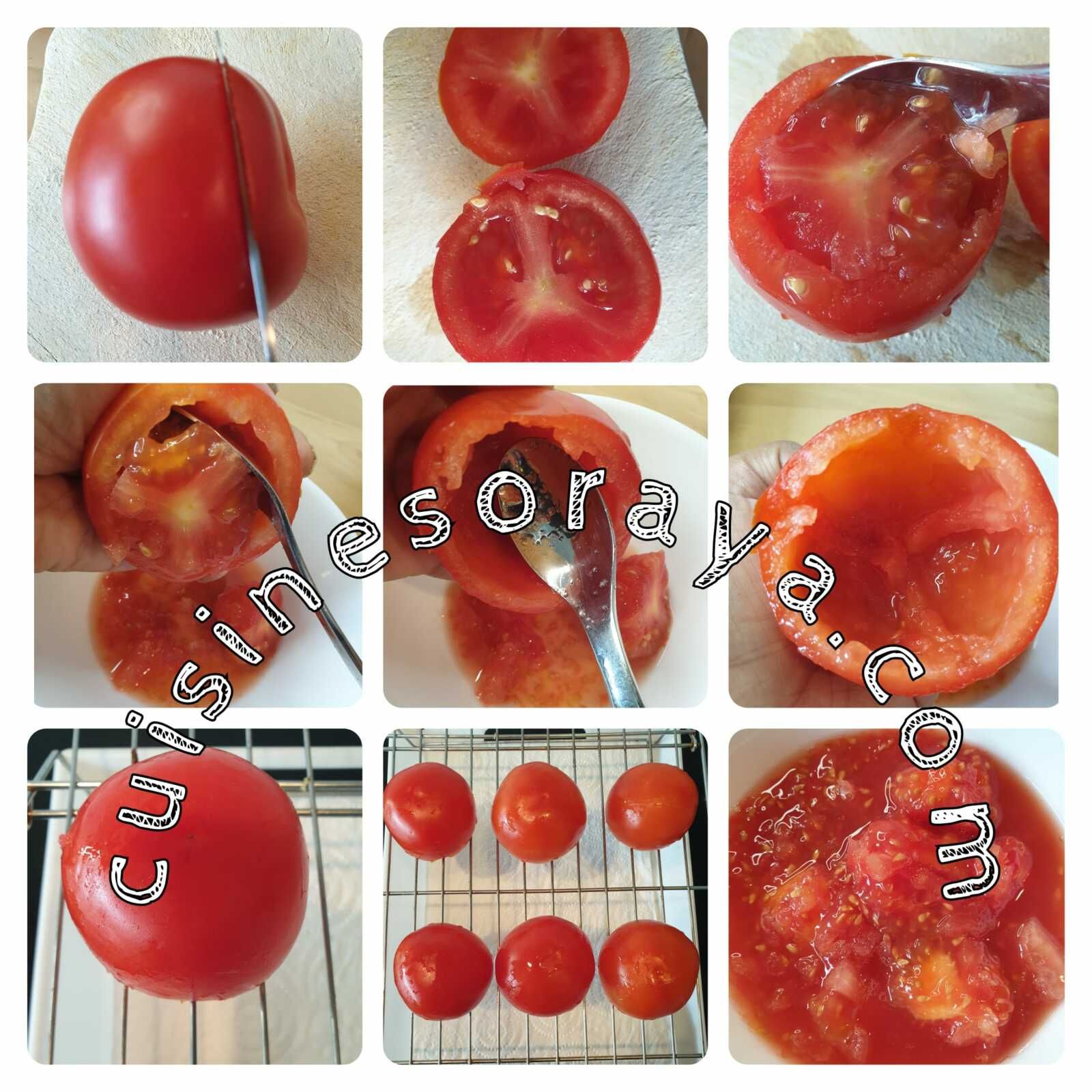 Tomates farcies à la macédoine et au thon
