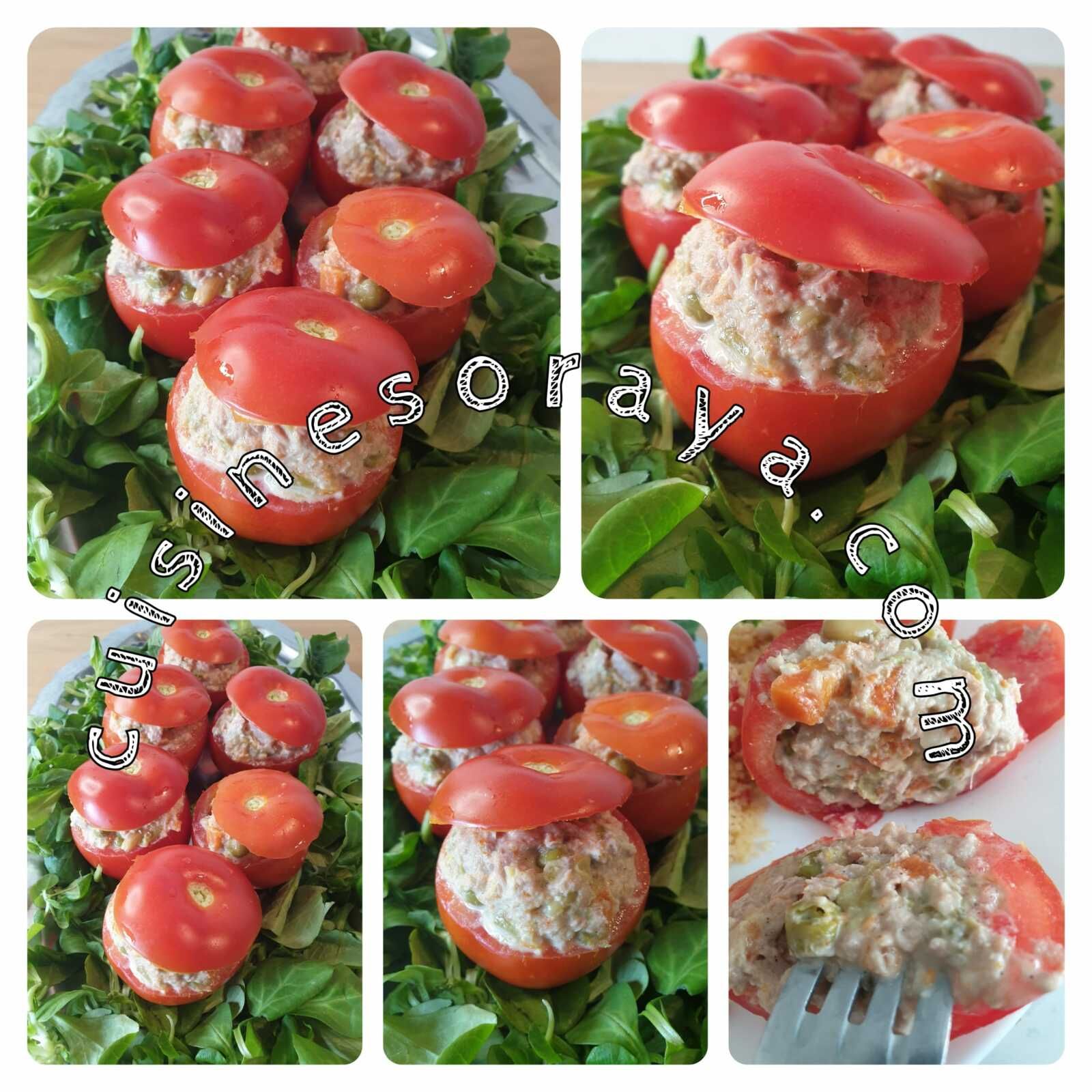 Tomates farcies à la macédoine et au thon