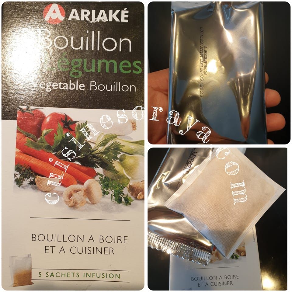 En étant en vacance j'ai trouvé ce compromis pour le bouillon de légumes clair, ce sont des sachet à infuser en toute franchise top!