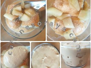 Tiramisu au praliné et poires