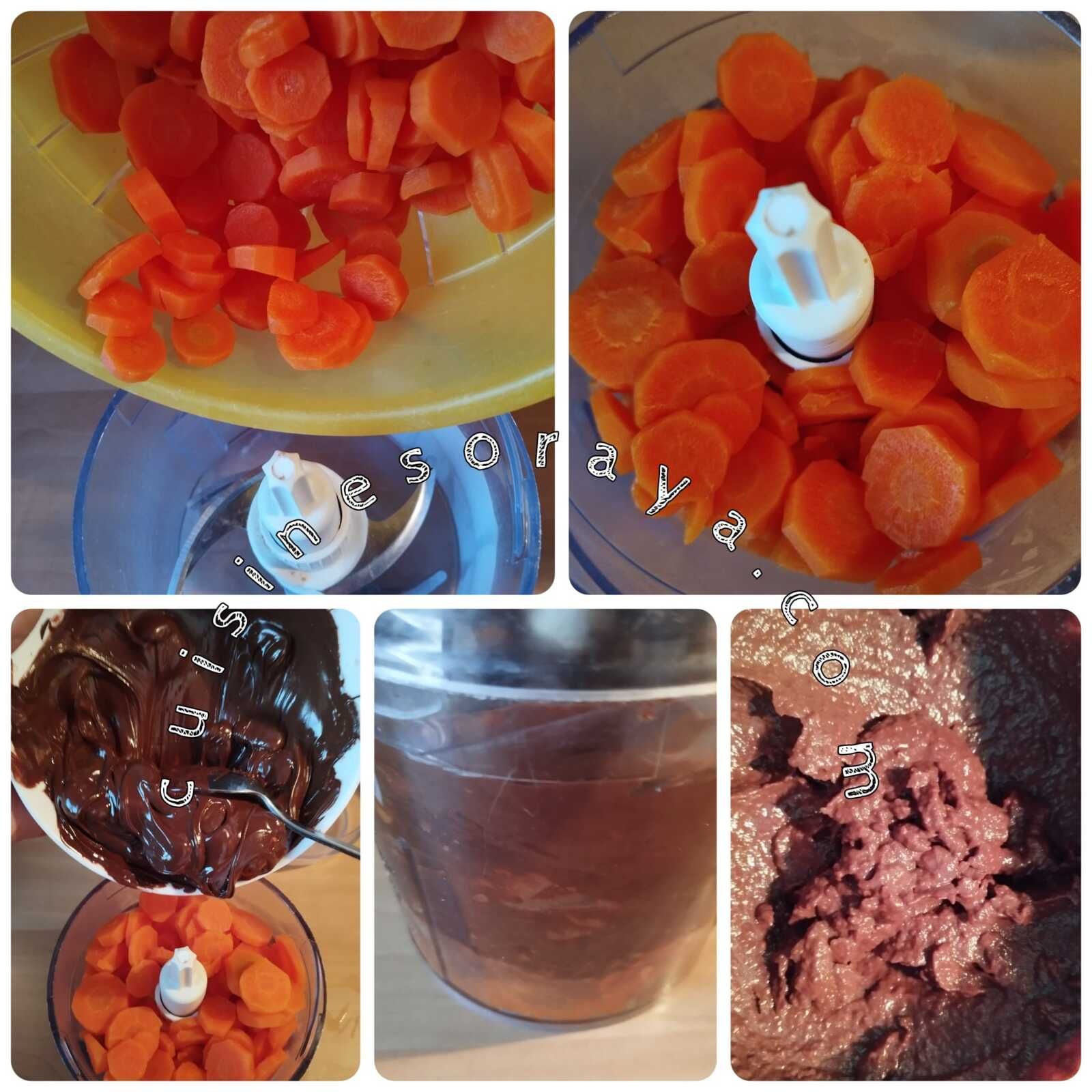 Gâteau chocolat/carotte (2 ingrédients)