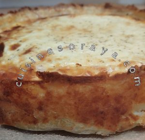 Quiche avec pâte aux pommes de terre