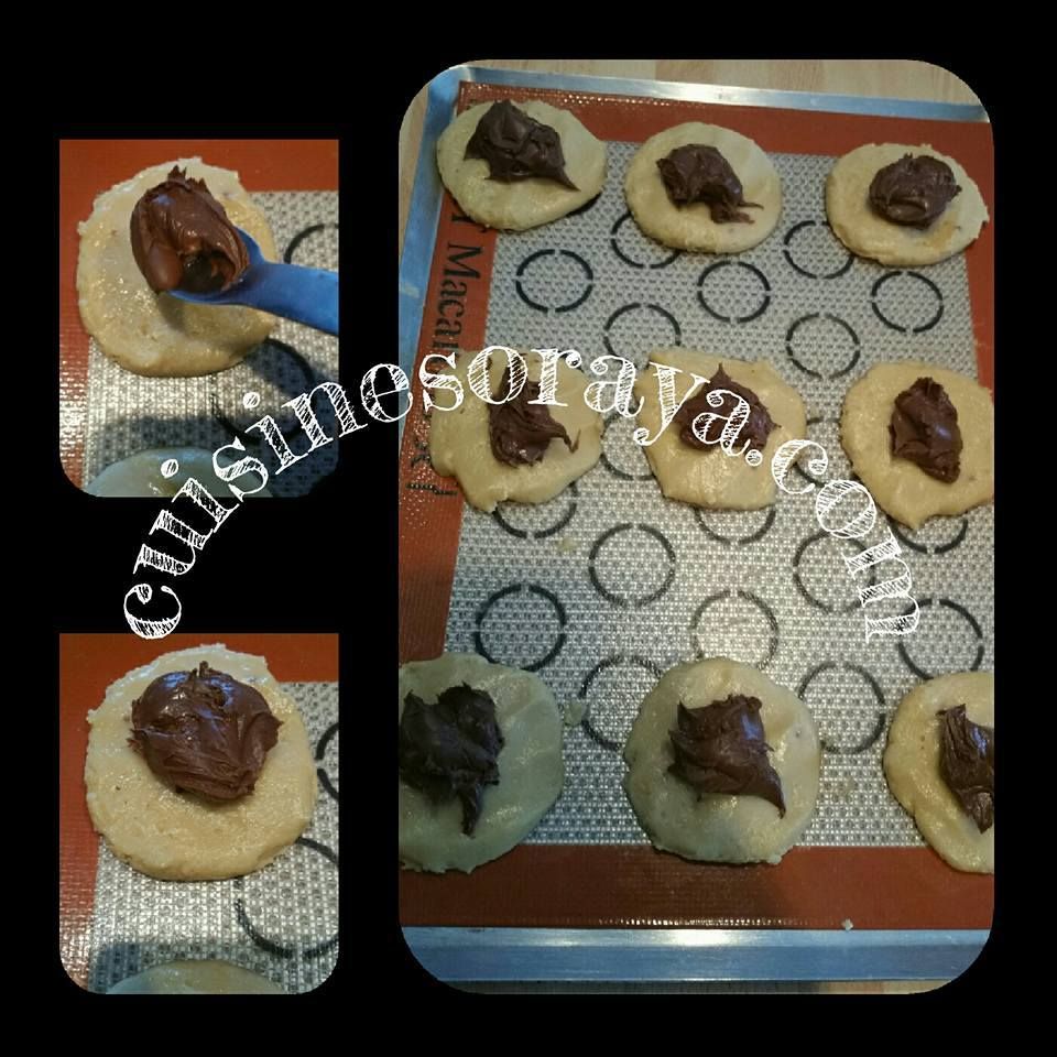 Cookies coeur chocolat coulant