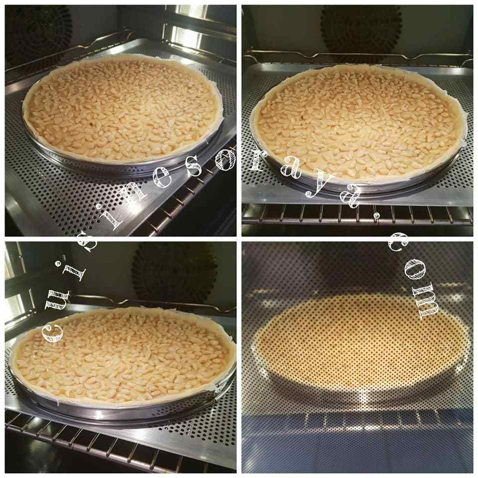 Tarte aux pignons et amandes