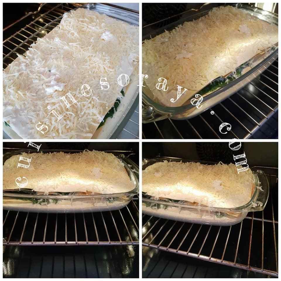 Lasagne épinards chèvre et poulet