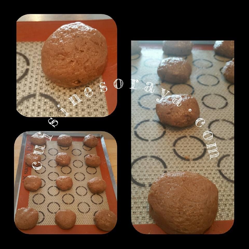 Biscuits chocolat au coeur noix de coco