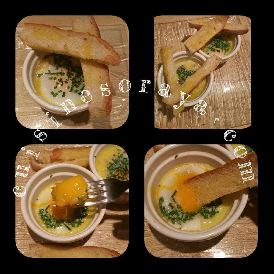 Oeufs-cocotte aux champignons ciboulette