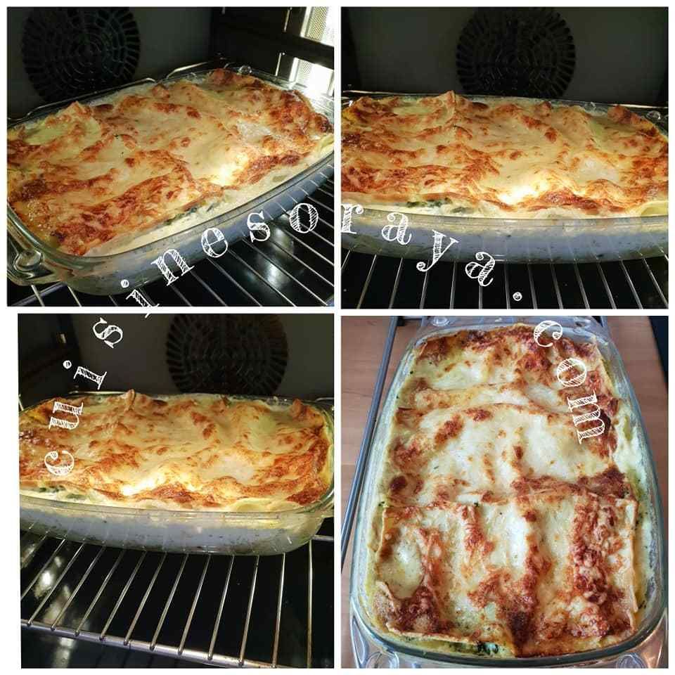 Lasagne épinards chèvre et poulet
