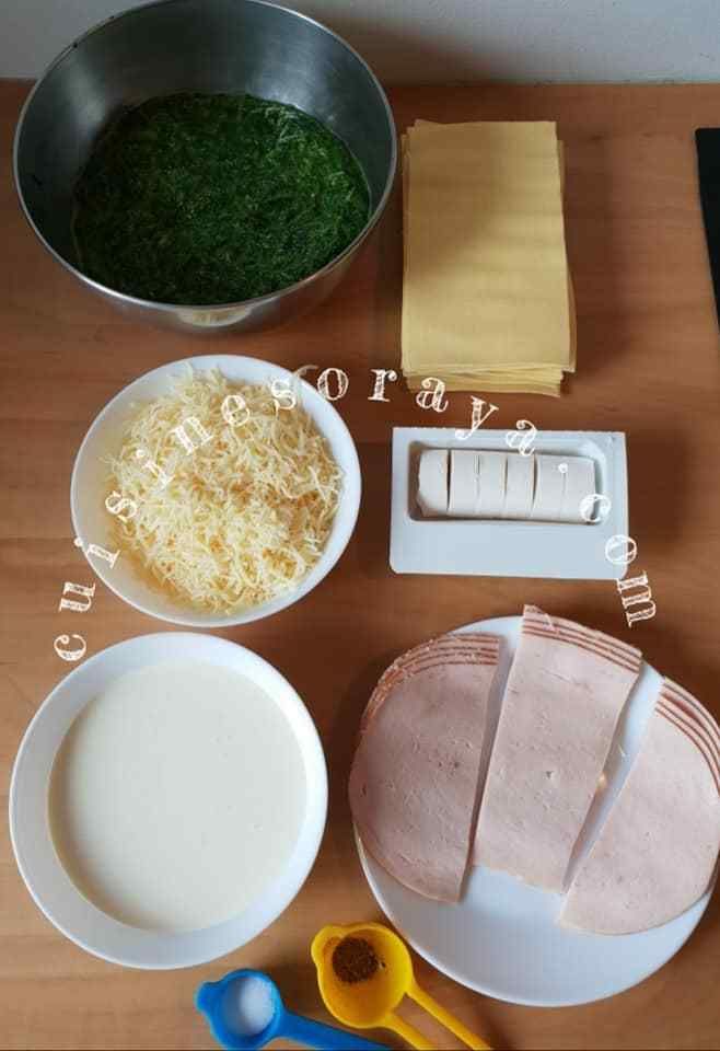 Lasagne épinards chèvre et poulet