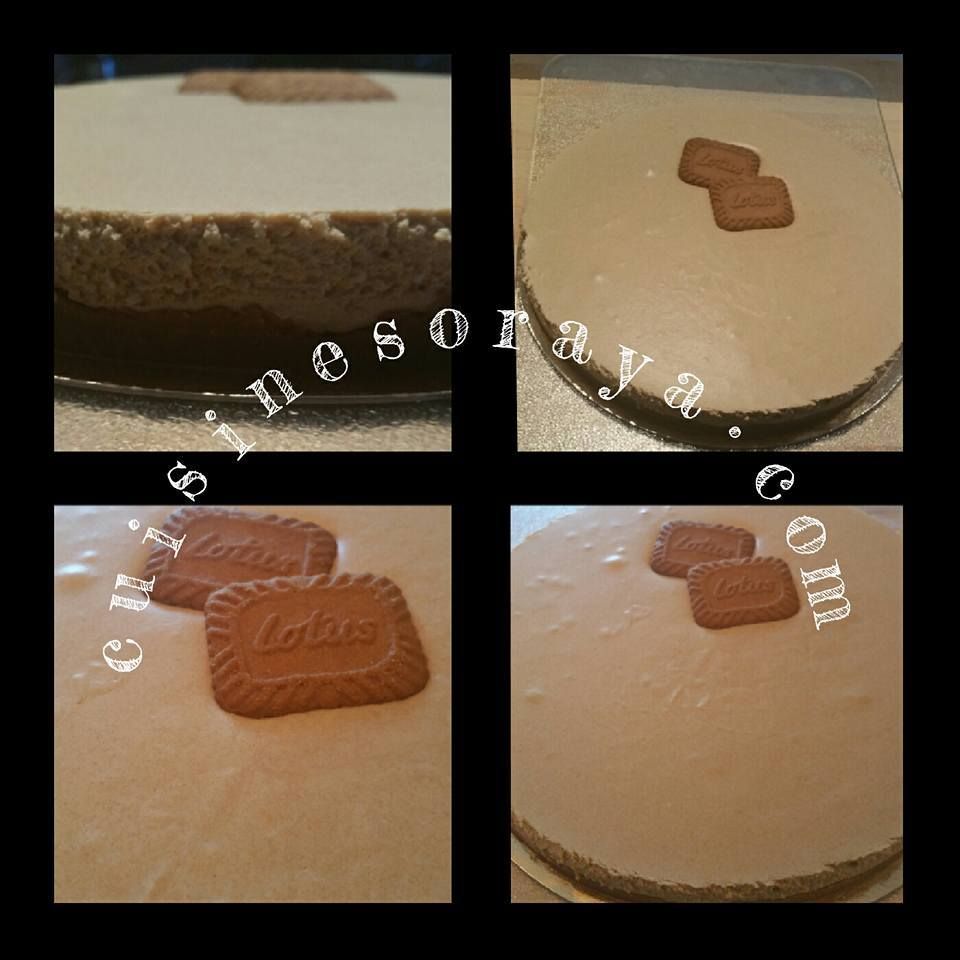 Mousse aux spéculoos sur craquant au praliné
